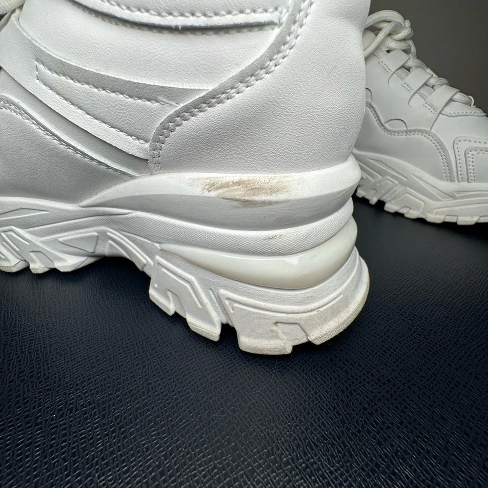 White Platform Chunky Sneakers - Picture 7 of 8